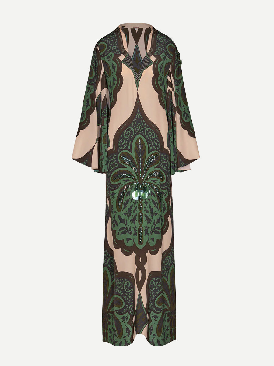 Landscapes Maxi Dress in Palma Sevillana