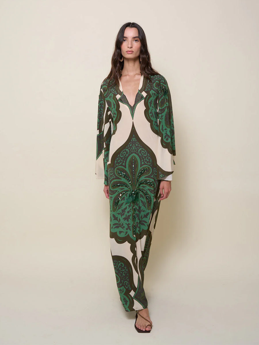 Landscapes Maxi Dress in Palma Sevillana