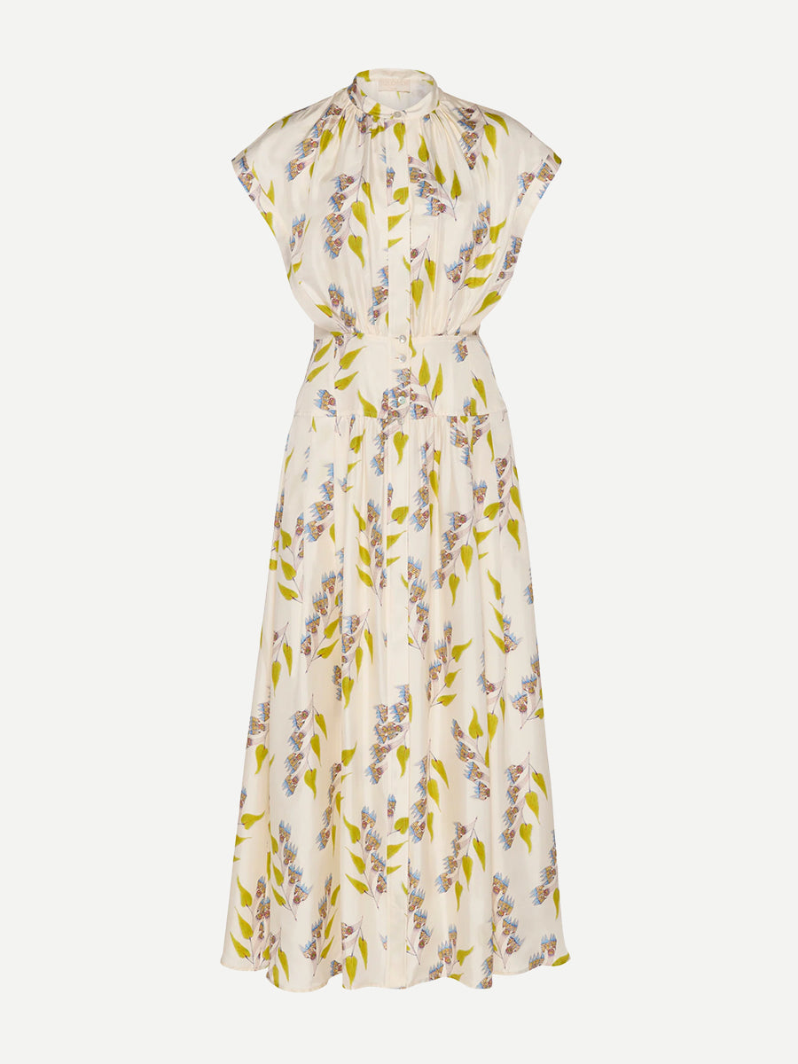 Lausanne Button Up Dress in Infinite Flower 【新品未使用・M】Lausanne Floral Dress