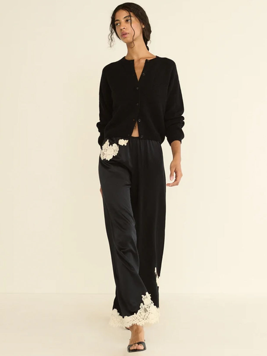 Lavon Pant in Black with Candlelight Lace