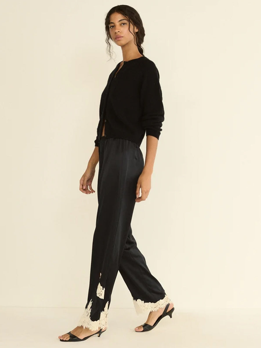 Lavon Pant in Black with Candlelight Lace