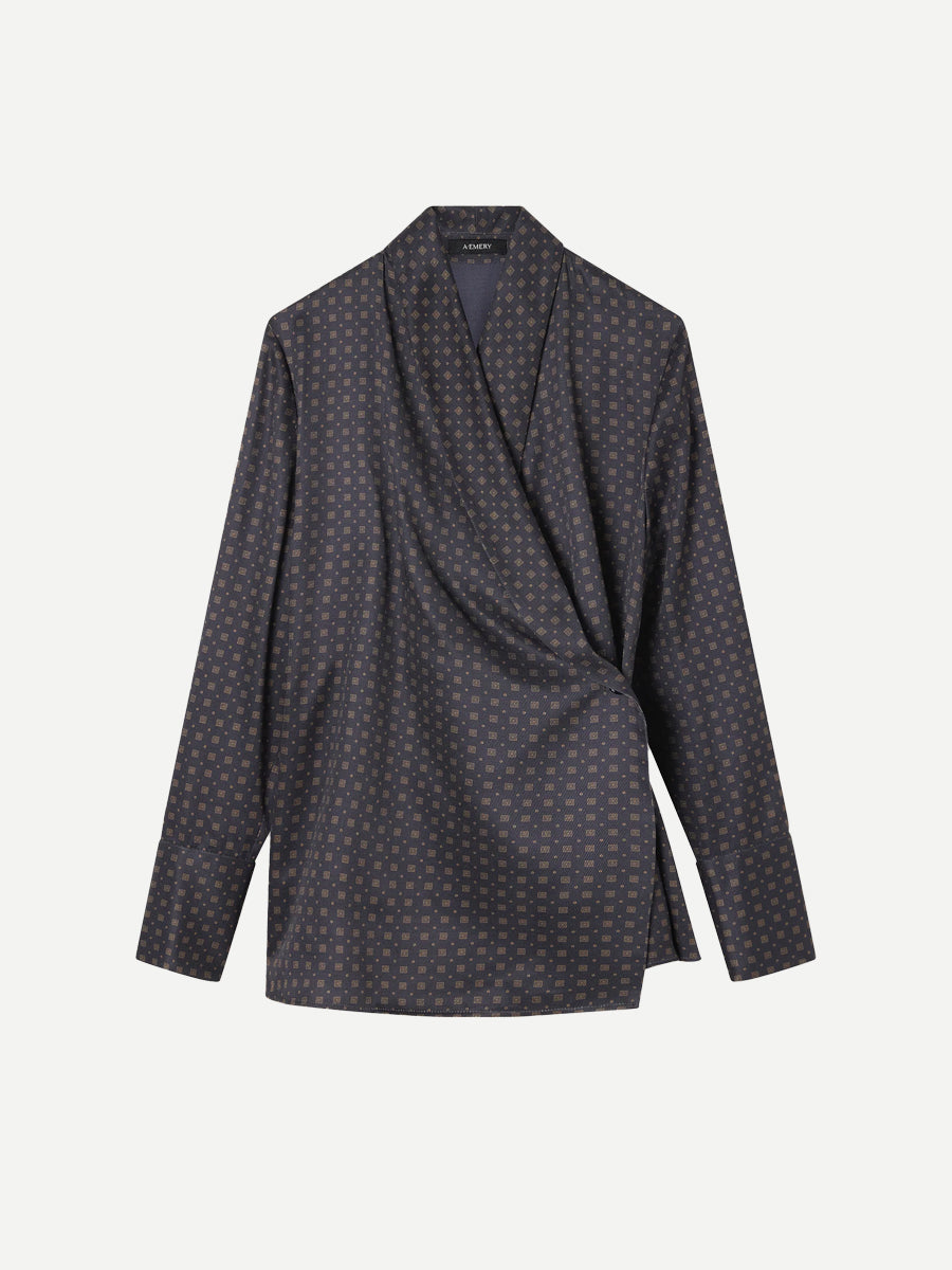 Lea Shirt in Ink Foulard
