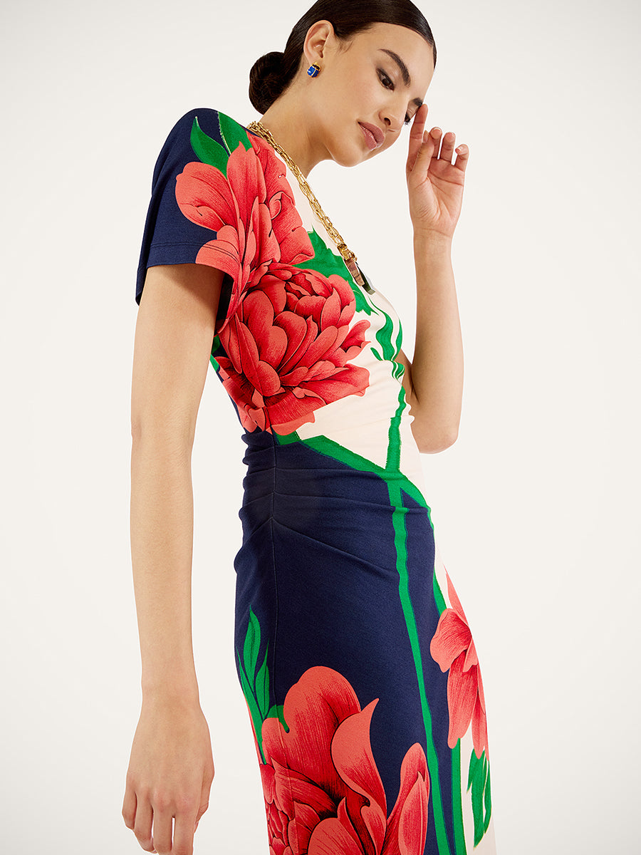 La DoubleJ Lela Dress in Queen Peony Blue