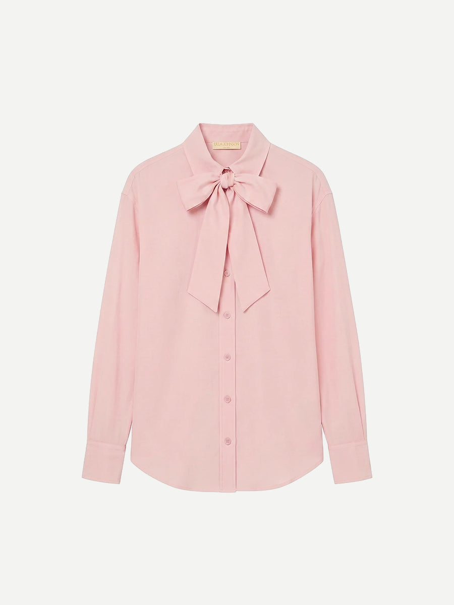 Lise Long Sleeve Blouse in Powder