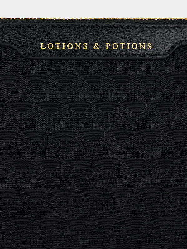 Logo Lotions and Potions Pouch in Black