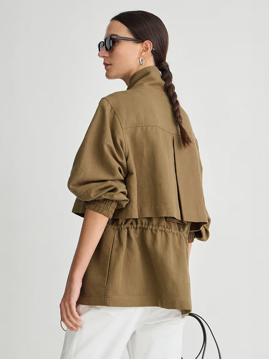 Long Selva Jacket in Tobacco