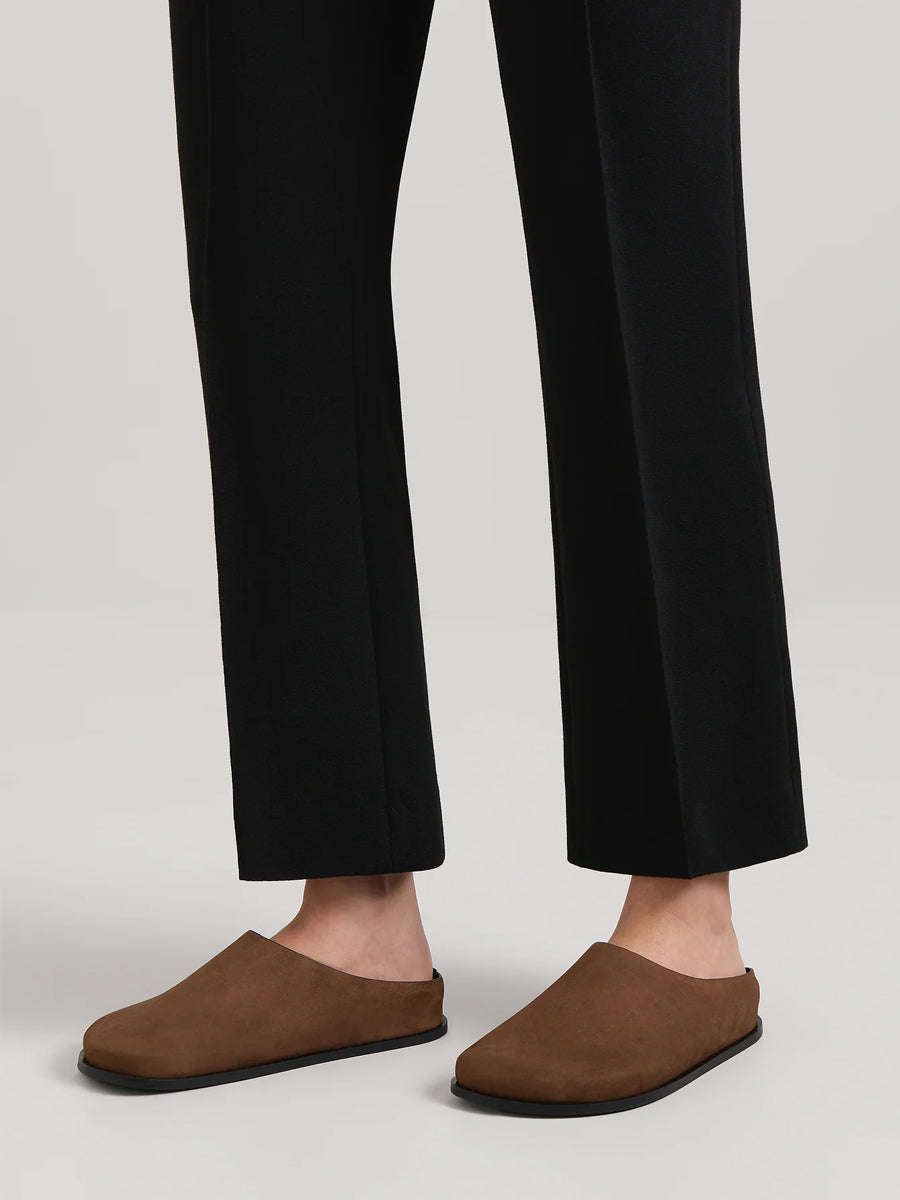 Lou Clog in Chestnut Suede
