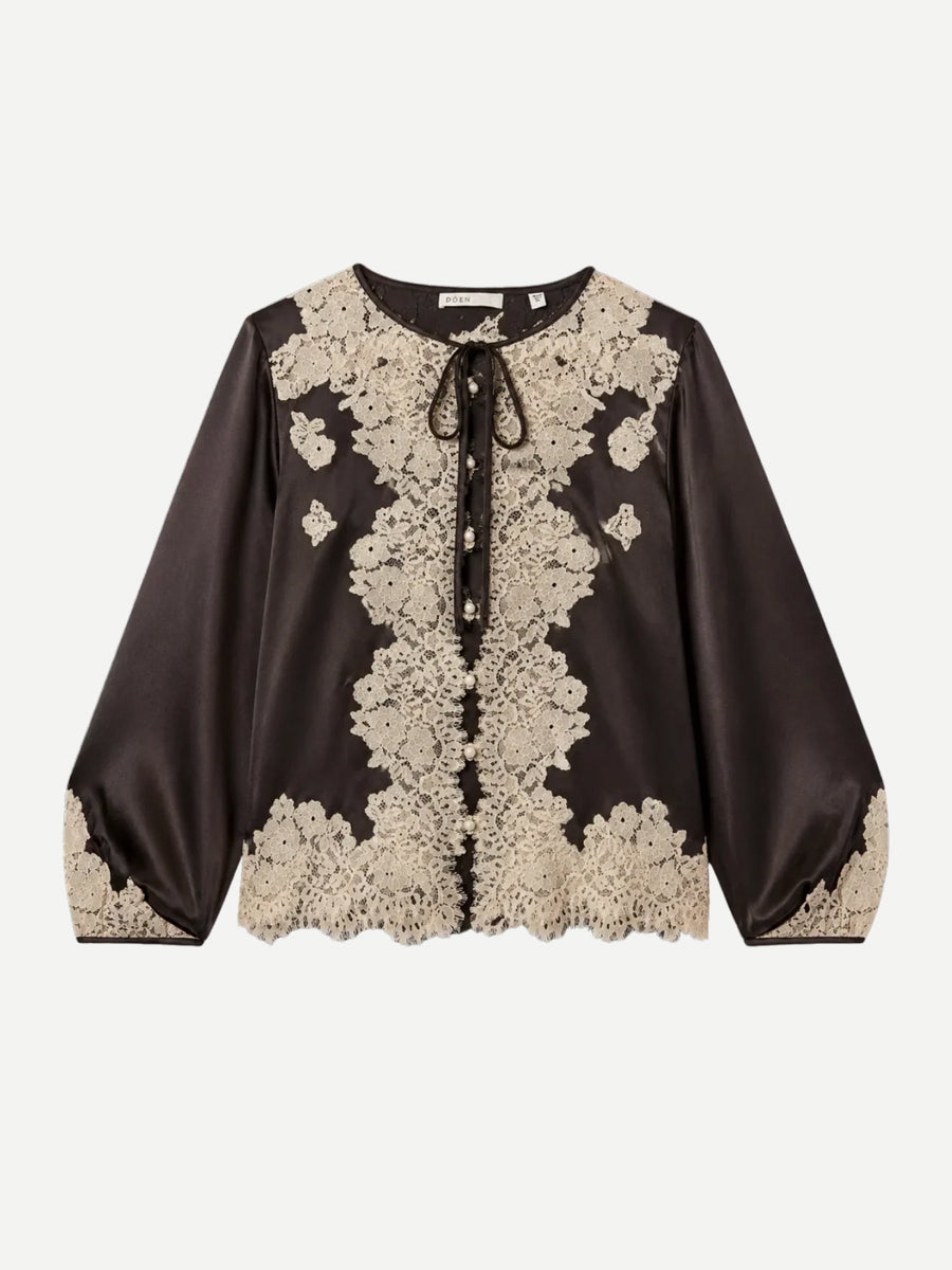 Lucine Top in Equestrian Brown