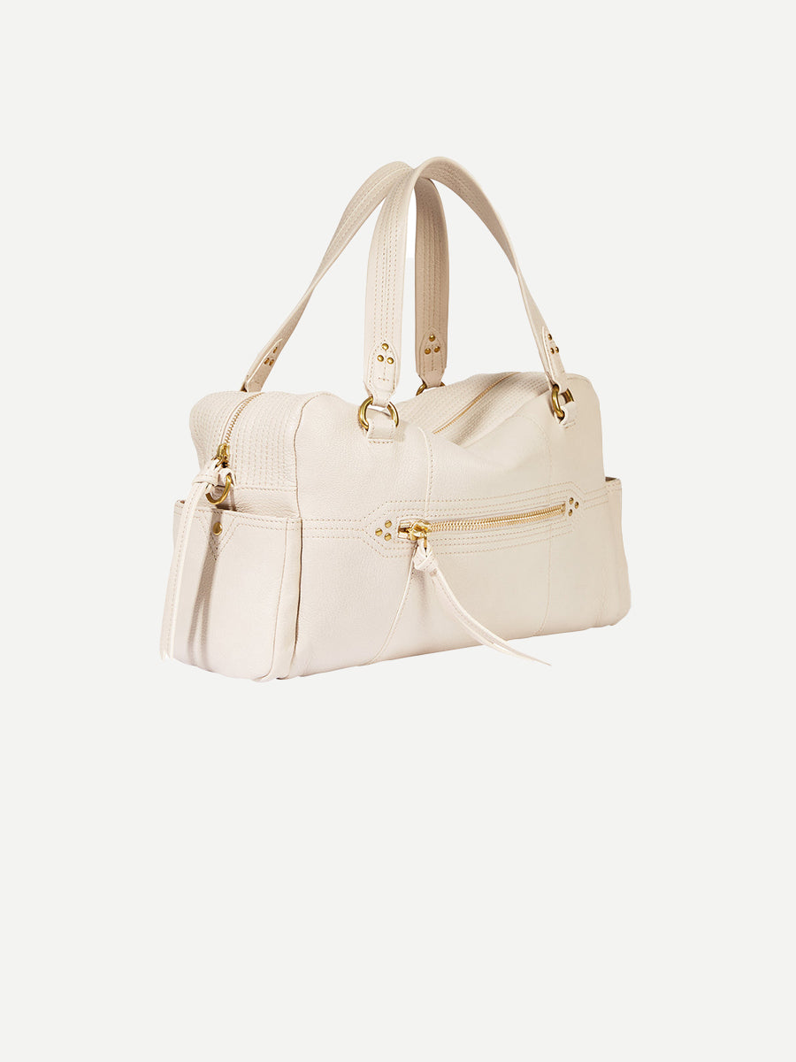 Lucky Bowling Bag in Ecru Graine