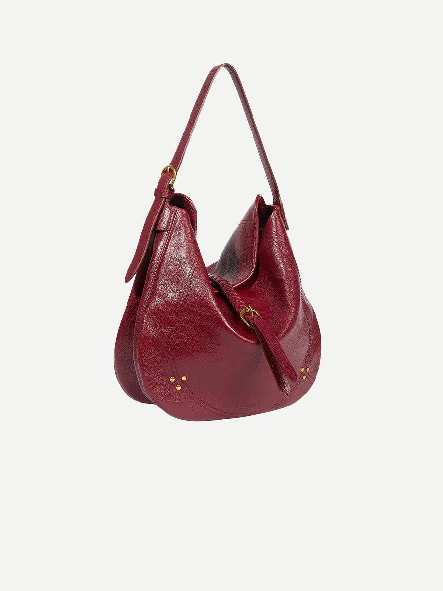 Jerome Dreyfuss Luis Braided Shoulder Bag in Bordeaux