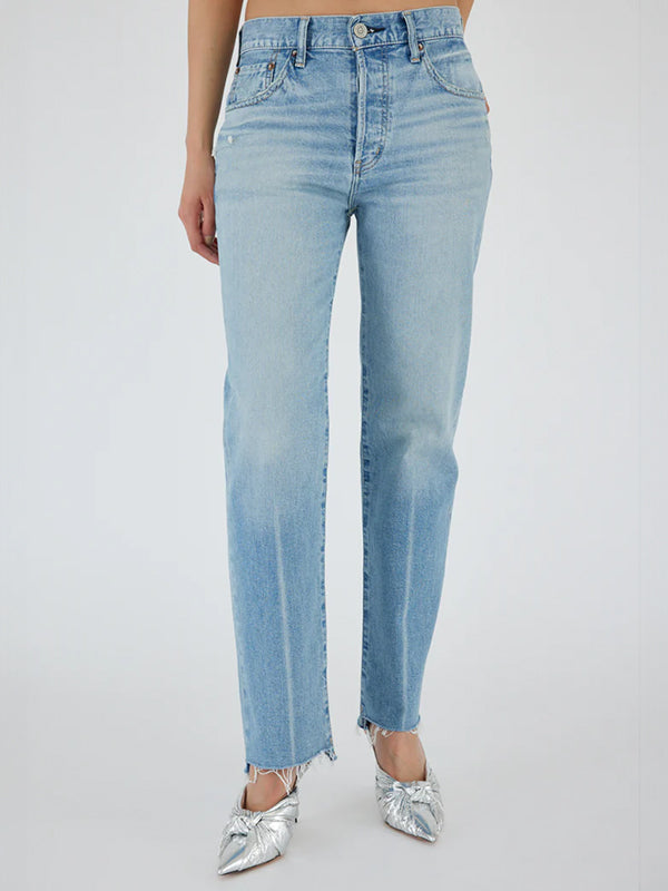 Moussy Vintage | MV Cumberland Straight in Light Blue