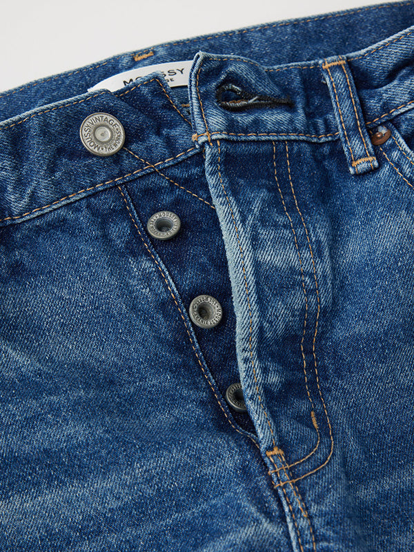 Moussy Vintage | MV Foxwood Straight in Blue