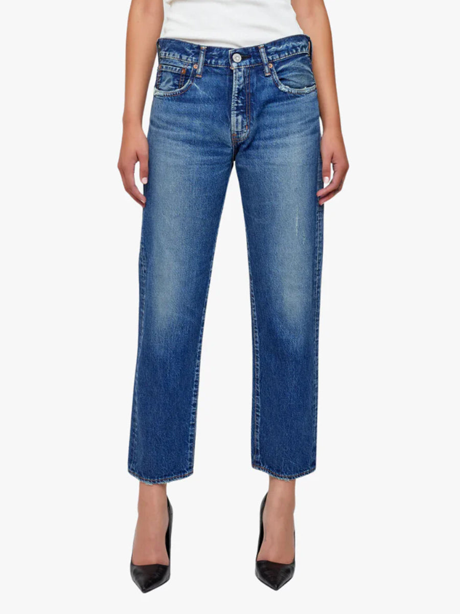 Moussy Vintage | MV Pine Boy Pants in Blue