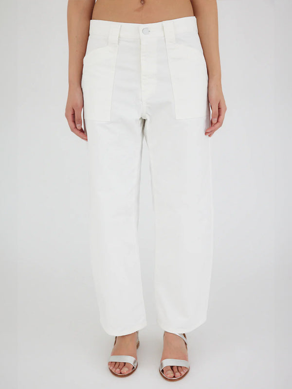 Moussy Vintage | MV Rancho Gusset Cargo Pants in White