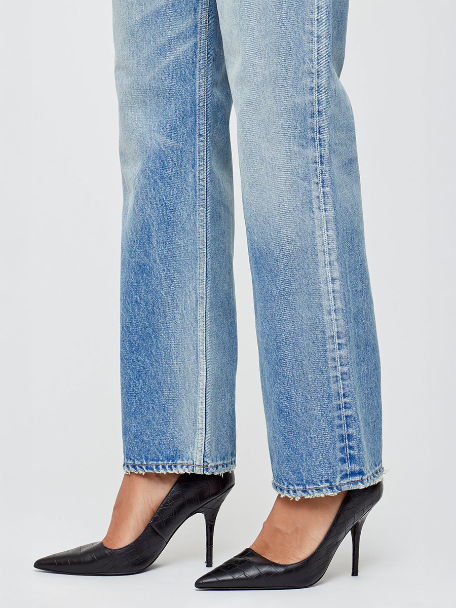 Moussy Vintage | MV Copeland Wide Straight in Light Blue