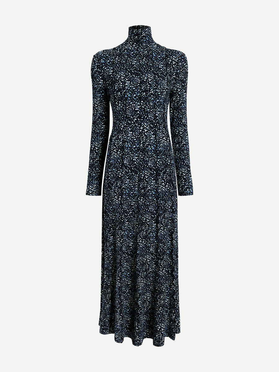 Proenza Schouler Mabel Dress Navy Cheetah