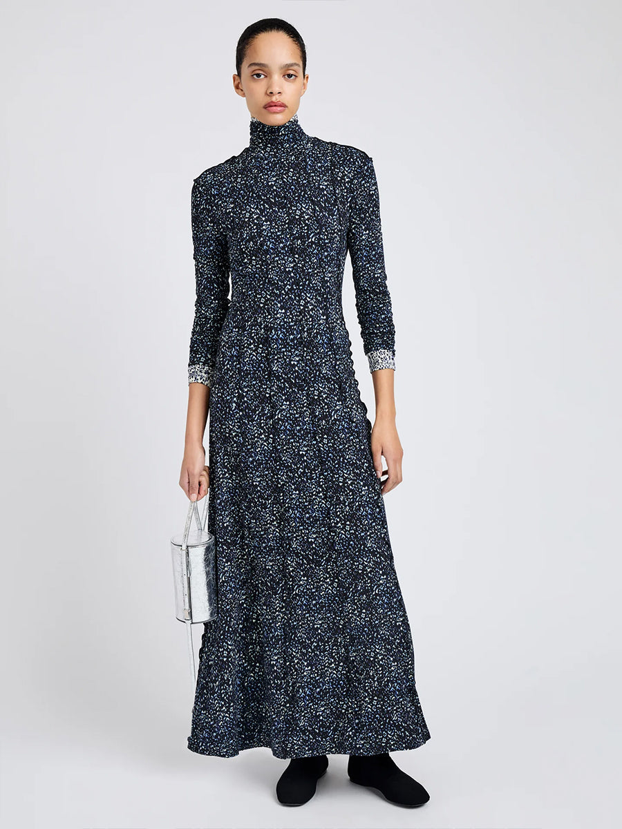 Proenza Schouler Mabel Dress Navy Cheetah