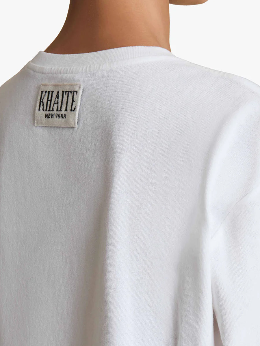 Mae Short Sleeve Tee Shirt in White