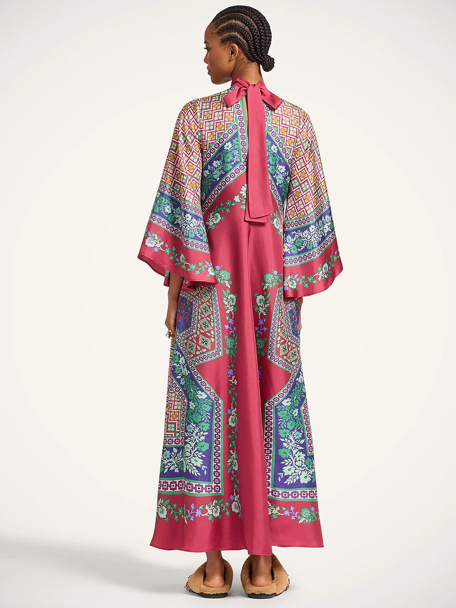 Magnifico Dress in Regalia Placee Red