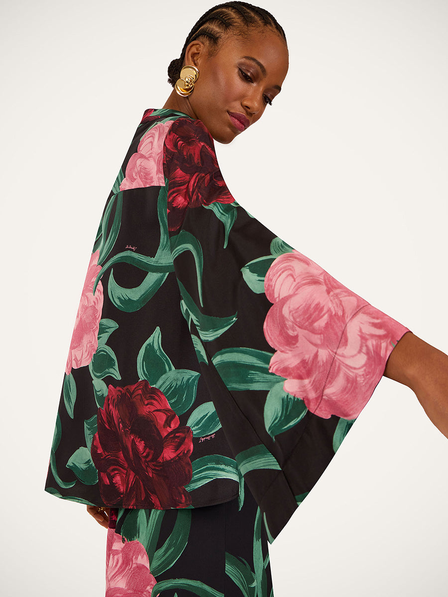 Make An Exit Top in Peony Black