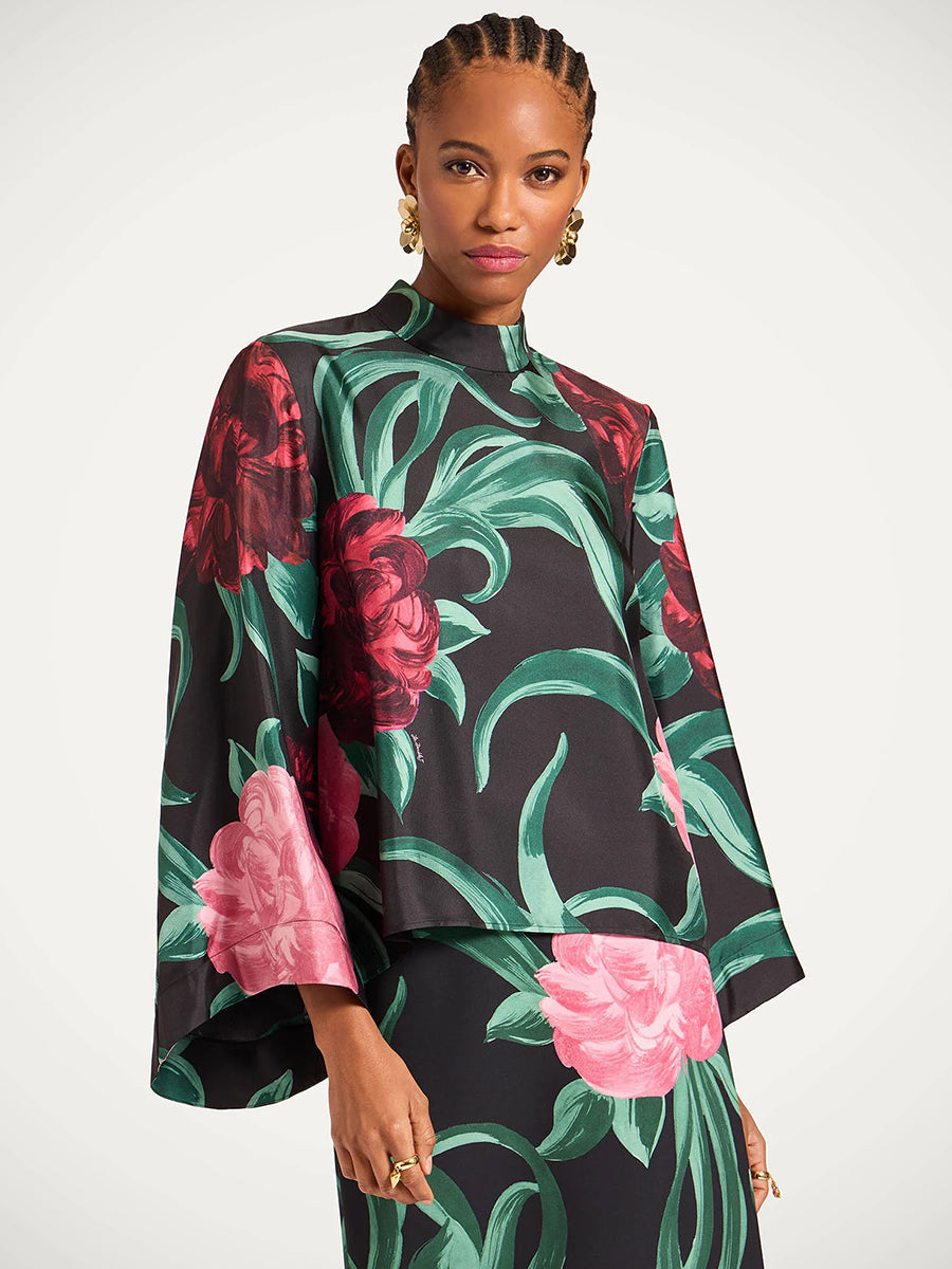 Make An Exit Top in Peony Black