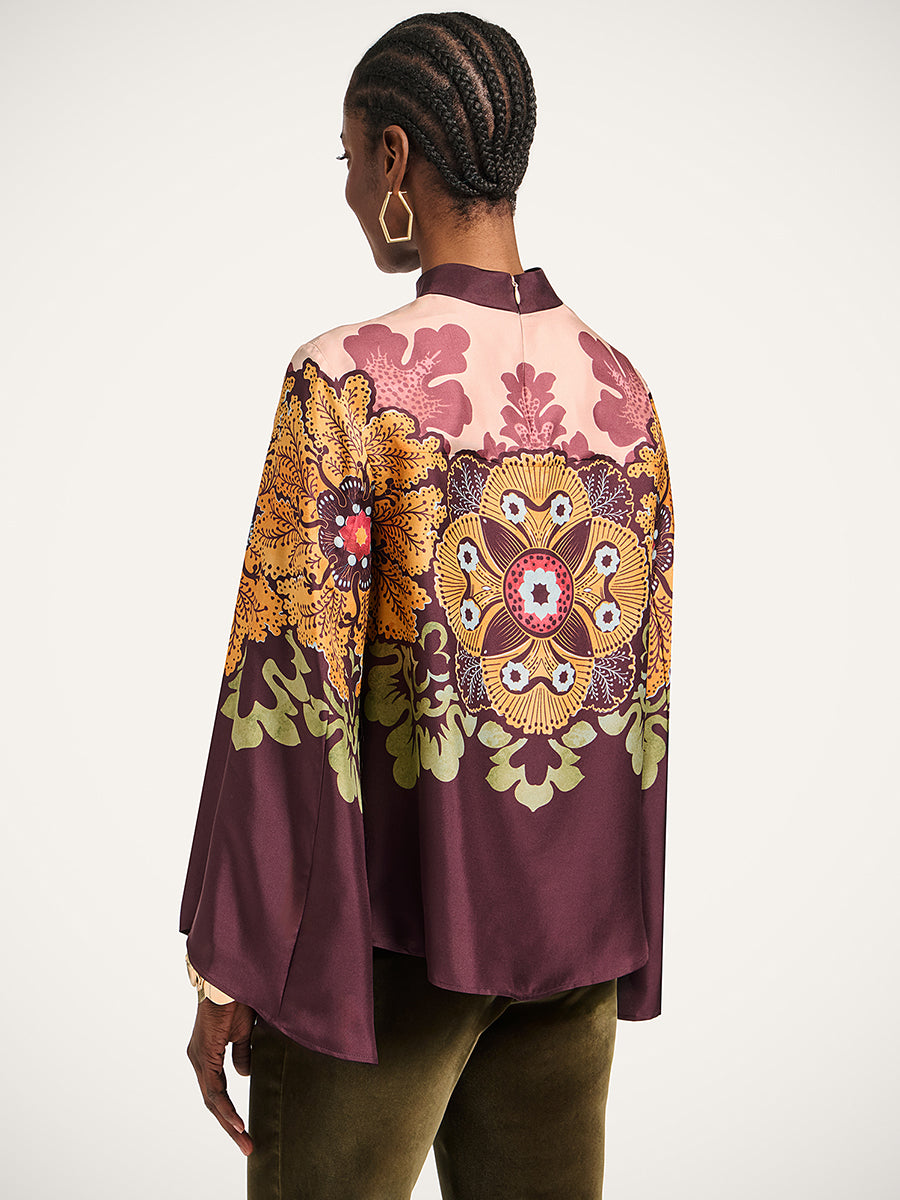 La DoubleJ Make an Exit Top in Bounty Placee Burgundy