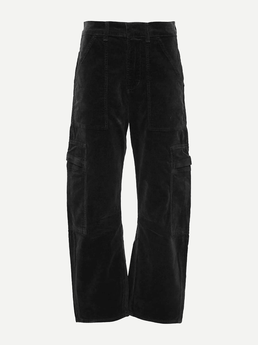 Citizens of Humanity | Marcelle Low Slung Corduroy Cargo in Charcoal
