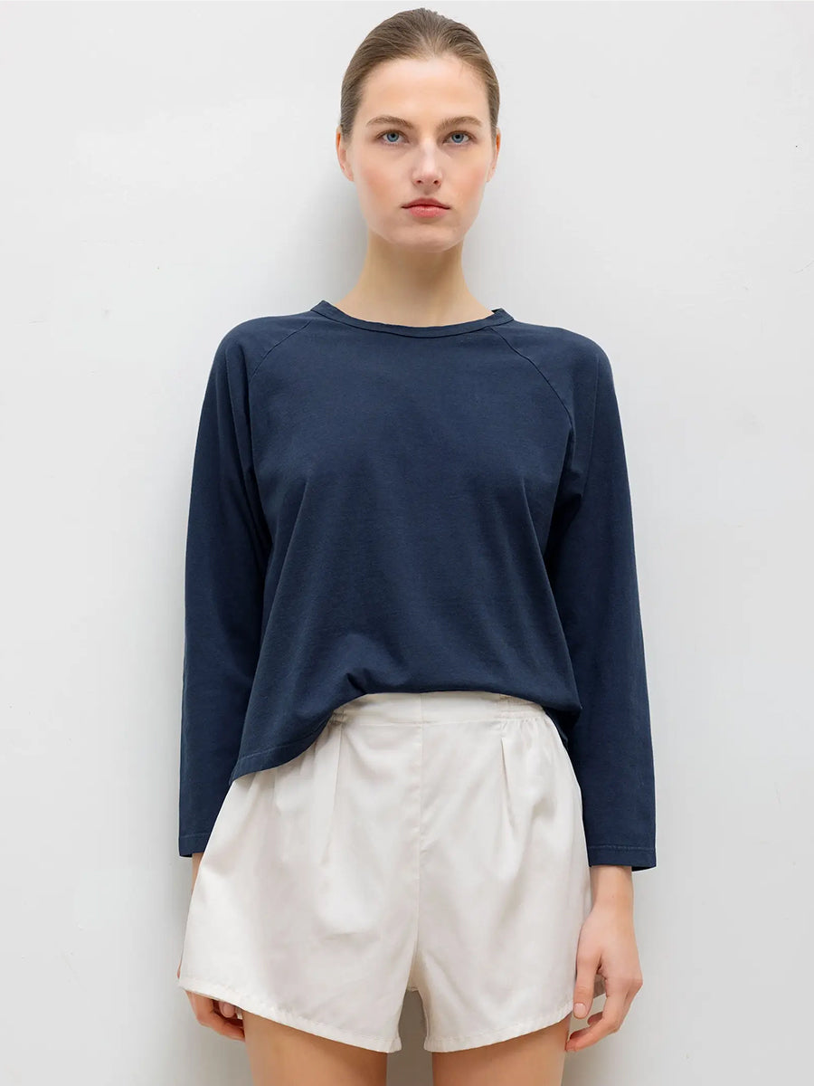 Margo Baseball Tee in Midnight