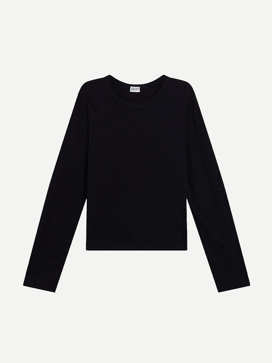 Margo Long Sleeve Tee in Black