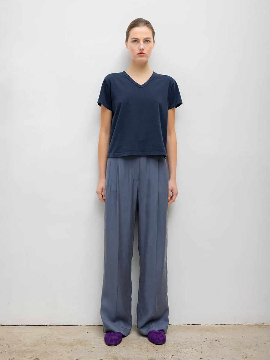 Margo V-Neck Tee in Midnight