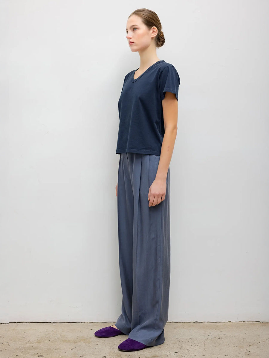 Margo V-Neck Tee in Midnight