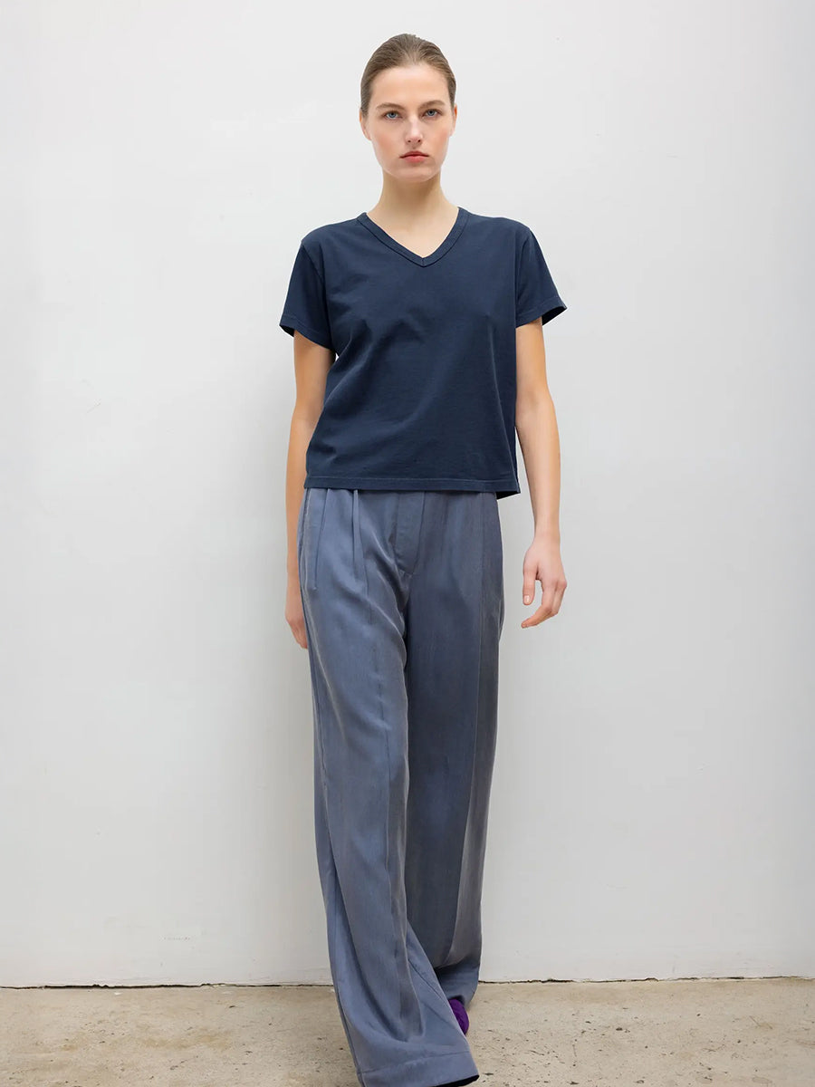 Margo V-Neck Tee in Midnight