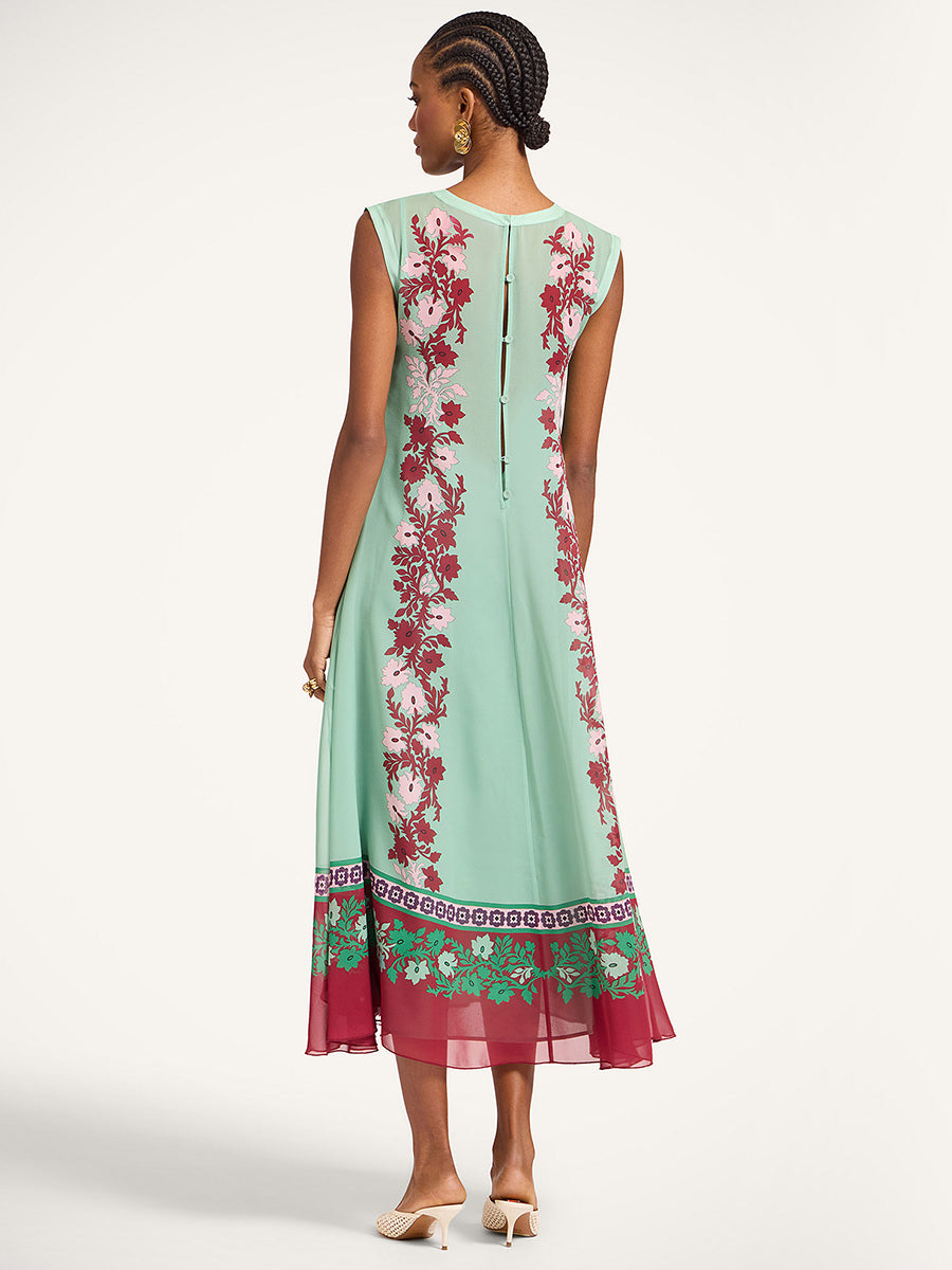 Maria Dress in Regalia Placee Menta