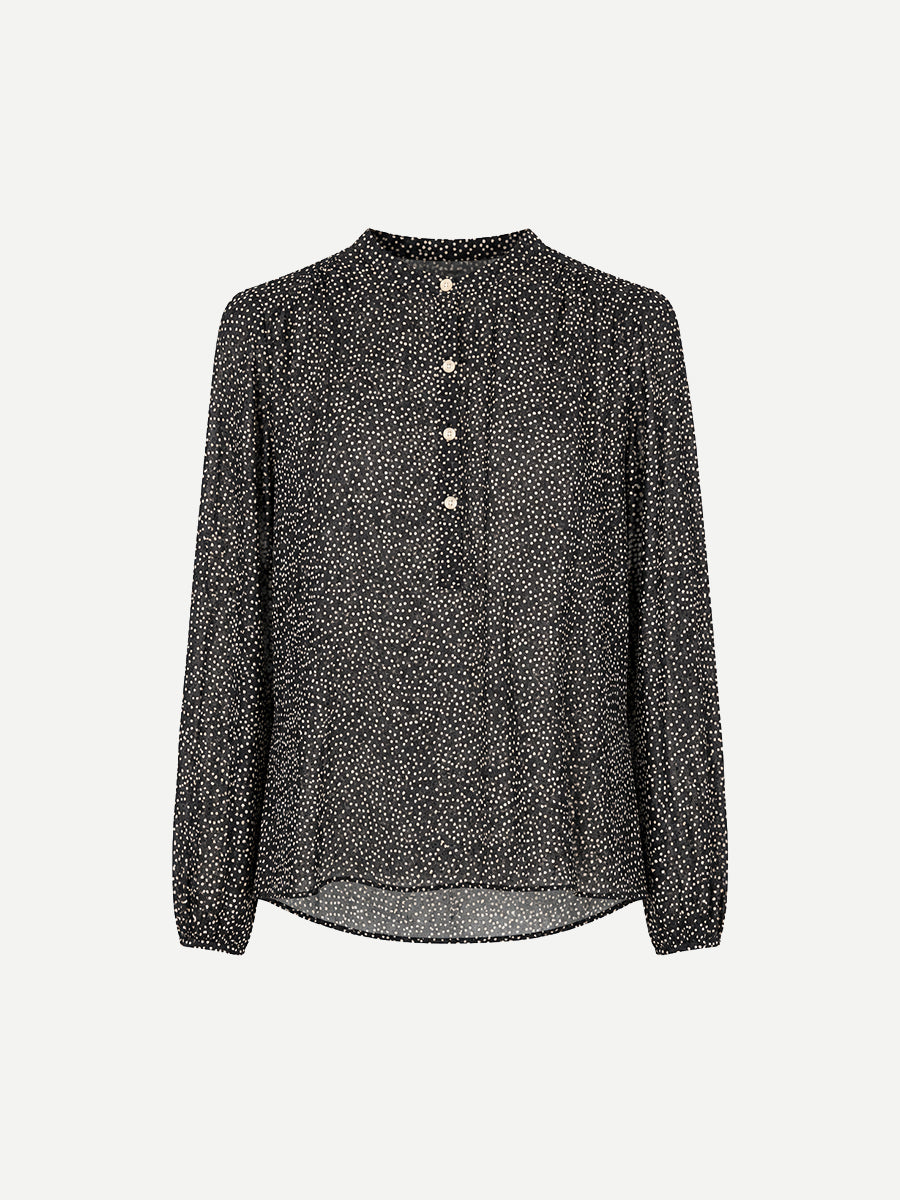 Isabel Marant Etoile | Maria Top in Black/Ecru Dot