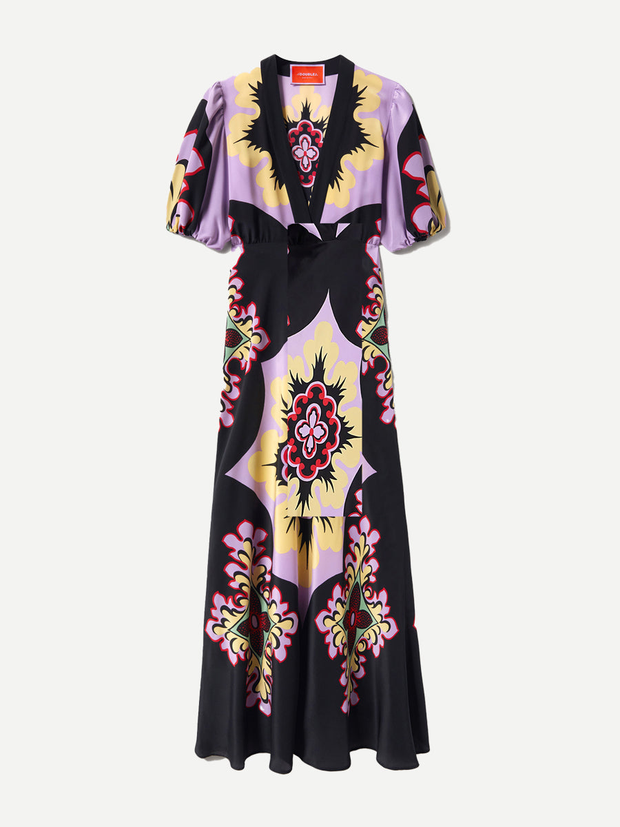La DoubleJ Marlene Dress in Palazzo Placee Lilac | Shop Adam heath, Western Australia