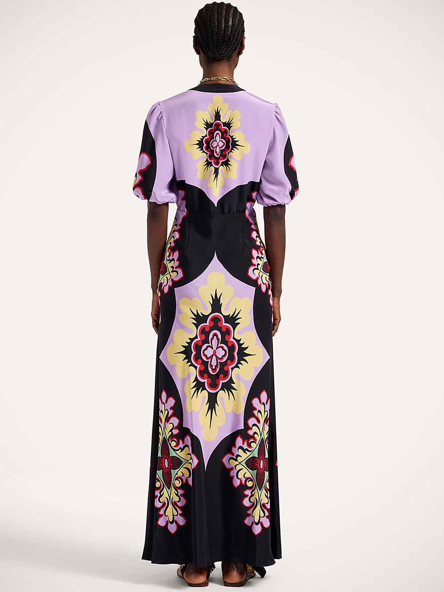 La DoubleJ Marlene Dress in Palazzo Placee Lilac | Shop Adam heath, Western Australia