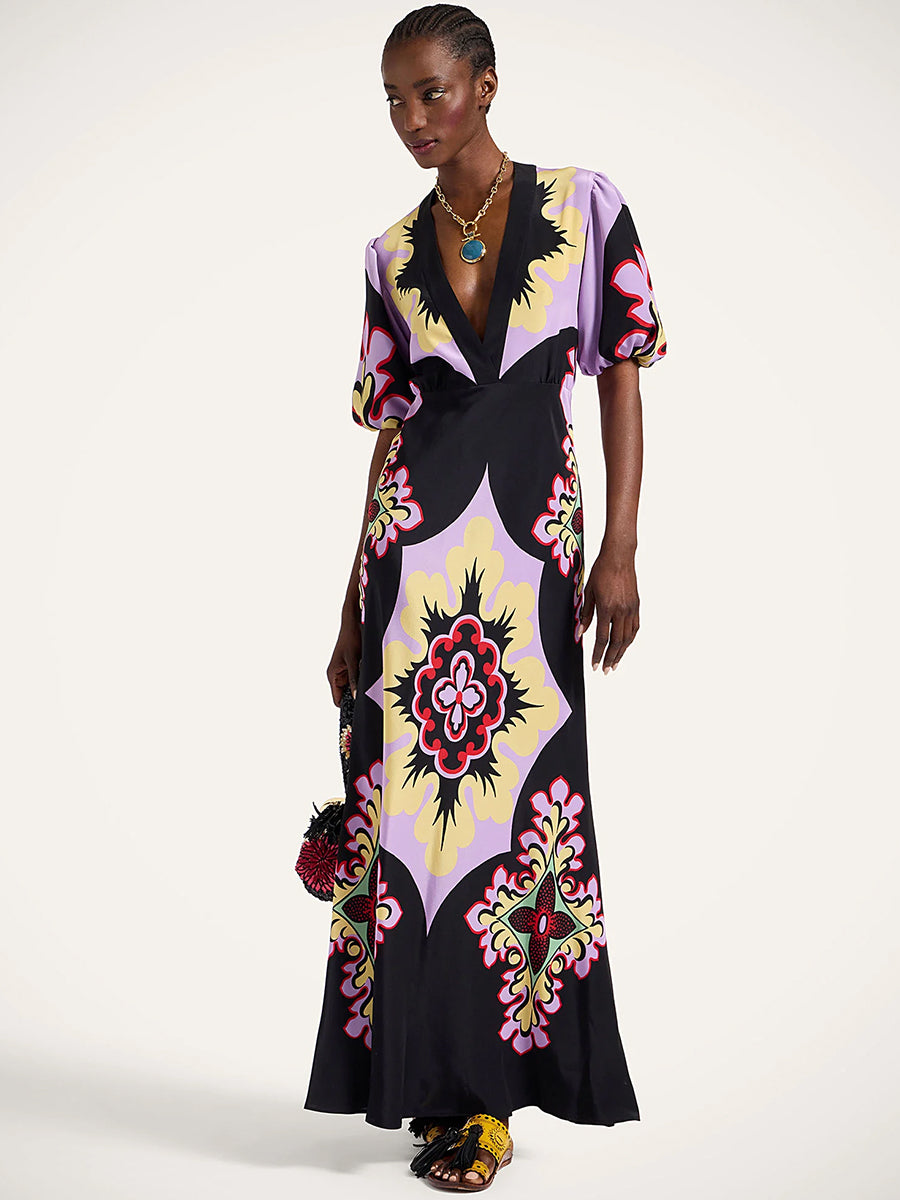 La DoubleJ Marlene Dress in Palazzo Placee Lilac | Shop Adam heath, Western Australia