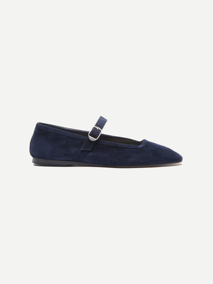 Le Monde Beryl Ballet Mary Jane in Indigo Suede