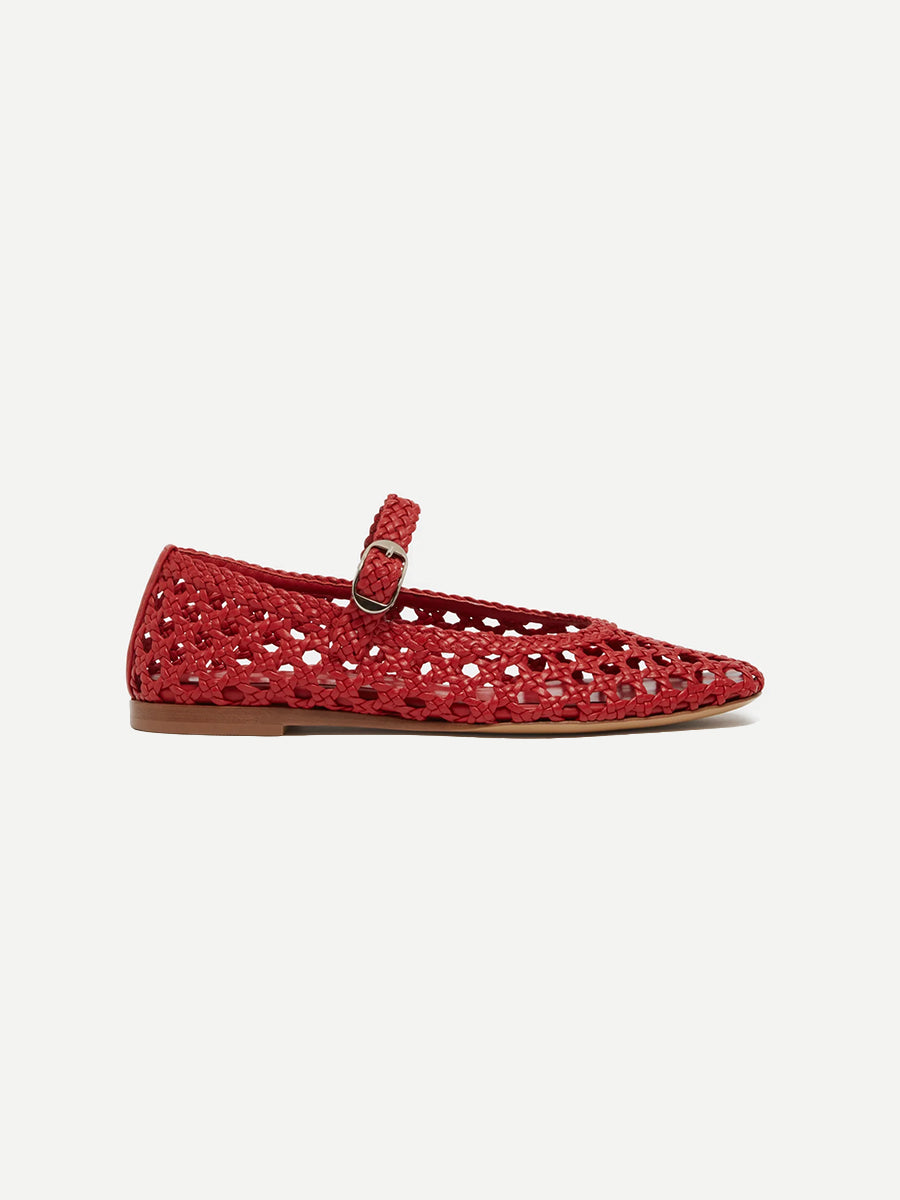 Le Monde Beryl | Mary Jane Woven in Crimson