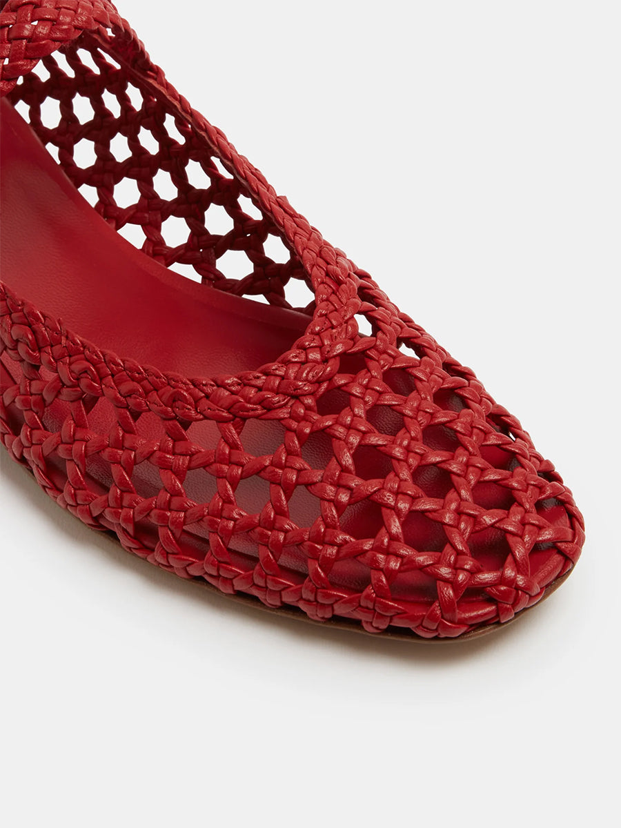 Le Monde Beryl | Mary Jane Woven in Crimson