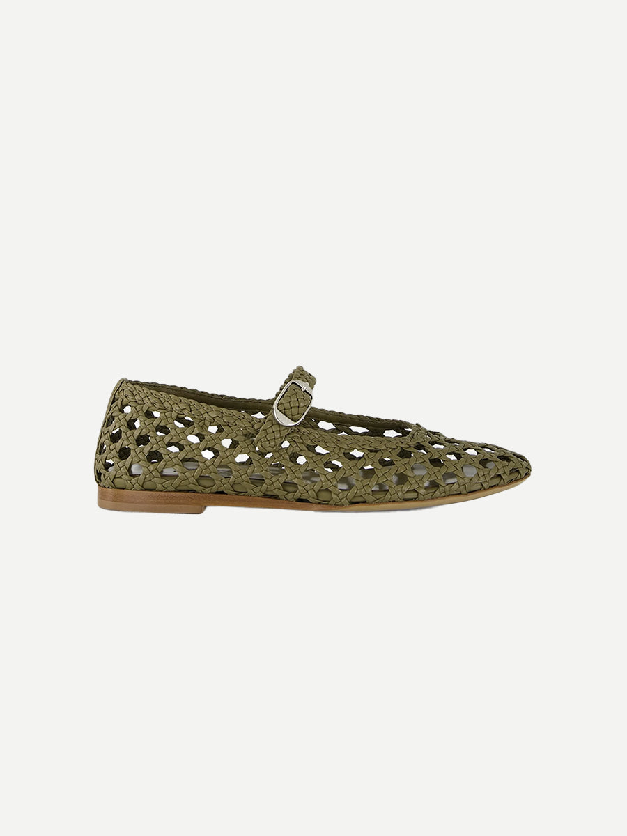 Le Monde Beryl Mary Jane Woven in Khaki