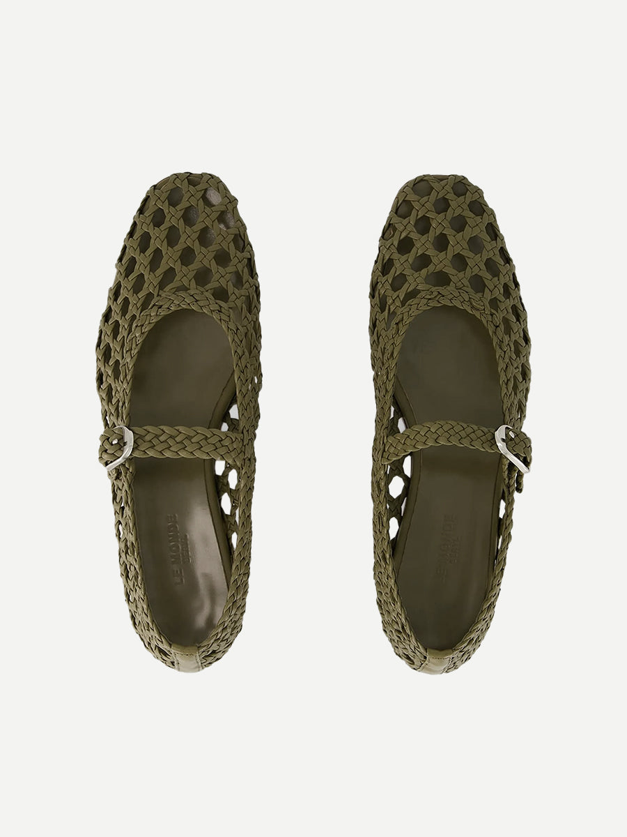 Le Monde Beryl Mary Jane Woven in Khaki