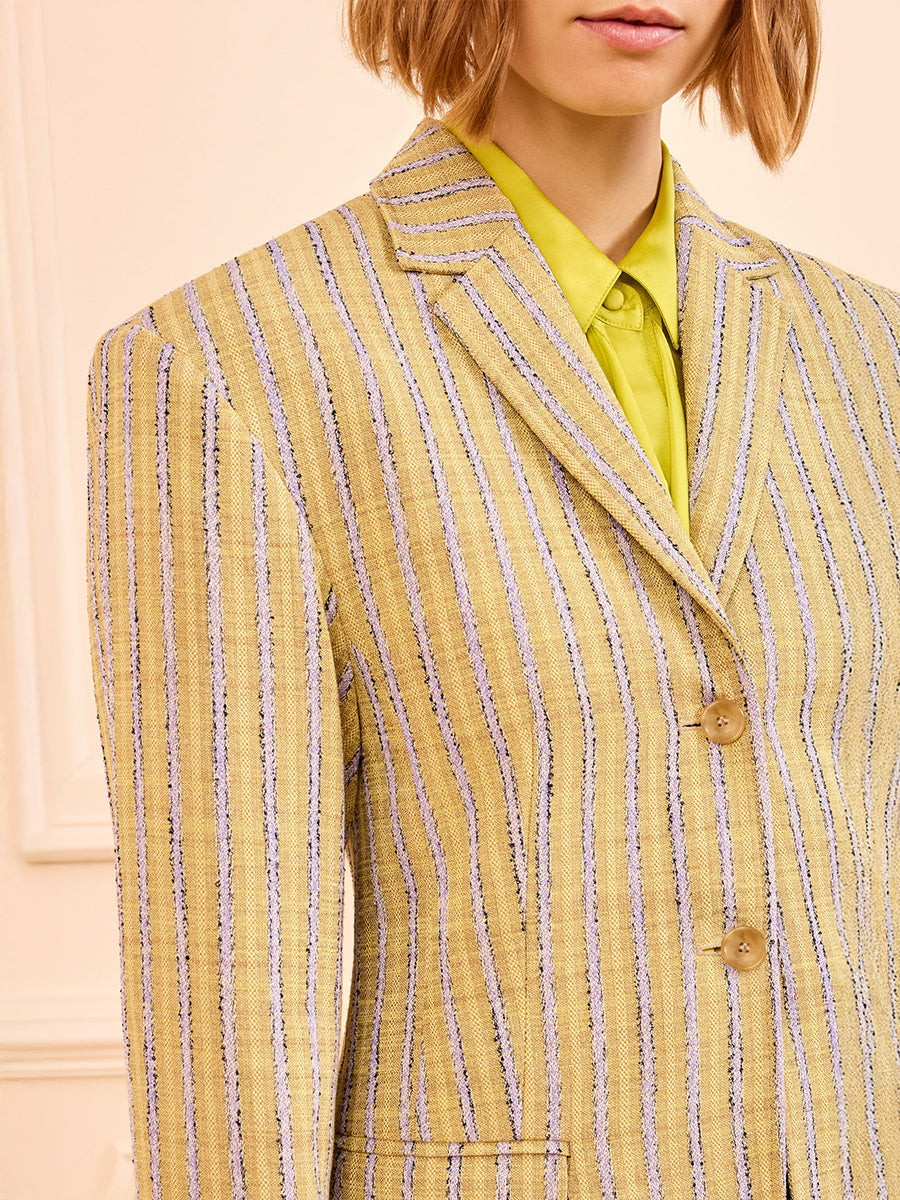 Ulla Johnson Matteo Tailored Blazer in Agave