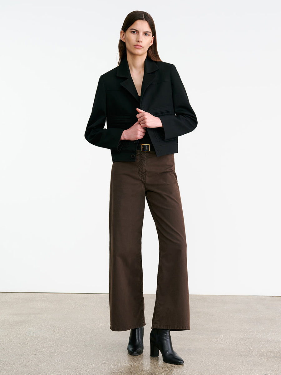 Nili Lotan Megan Pant in Chocolate Brown | Shop Now at Adam Heath In Store and Online, Western Australia