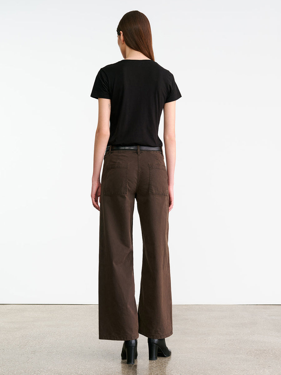Nili Lotan Megan Pant in Chocolate Brown | Shop Now at Adam Heath In Store and Online, Western Australia