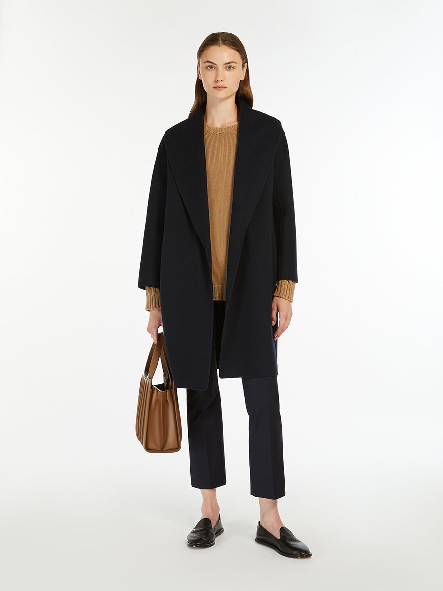 'S Max Mara Messi Coat in Midnight Blue