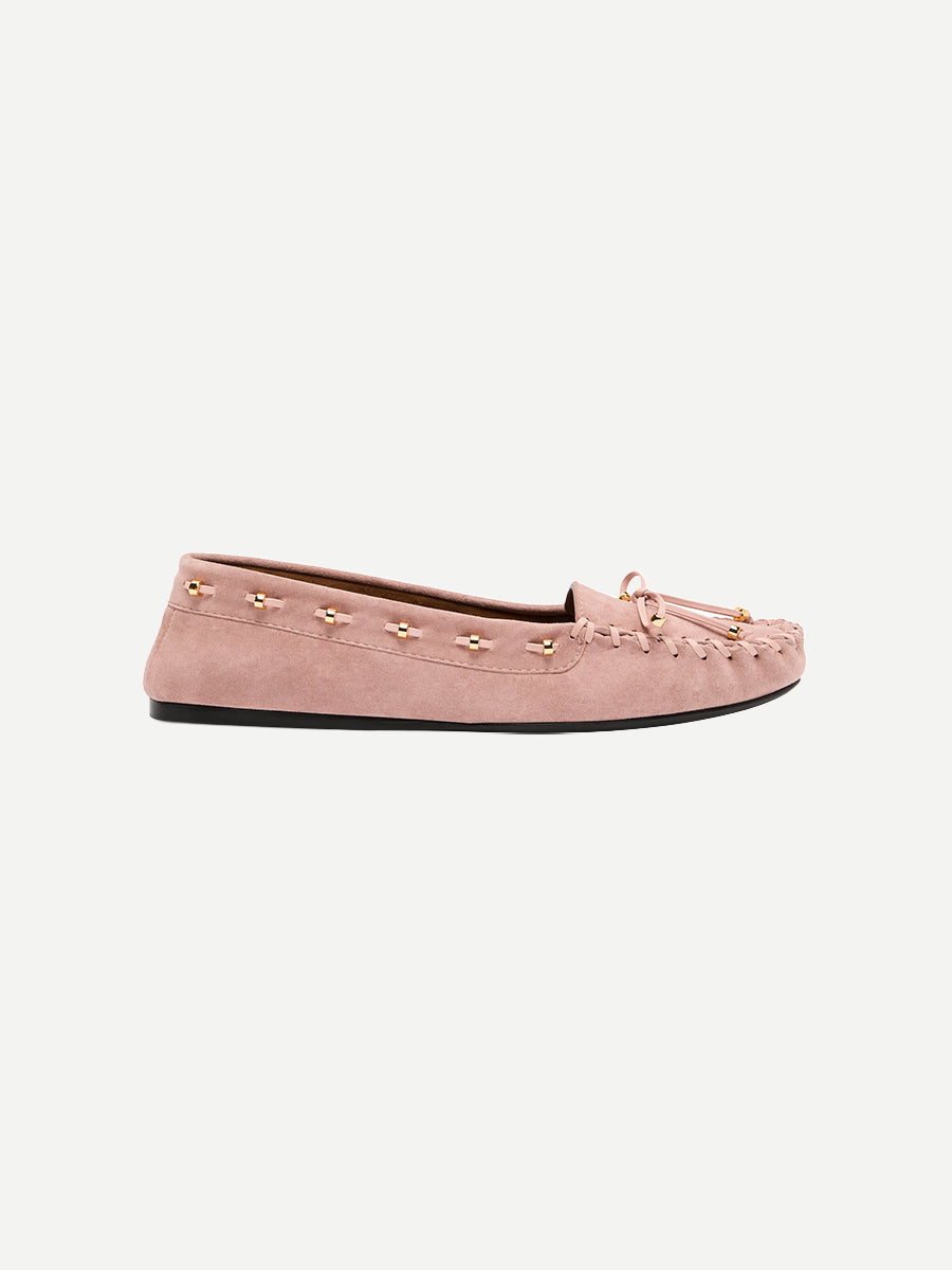 Khaite Milly Flat in Dusty Pink