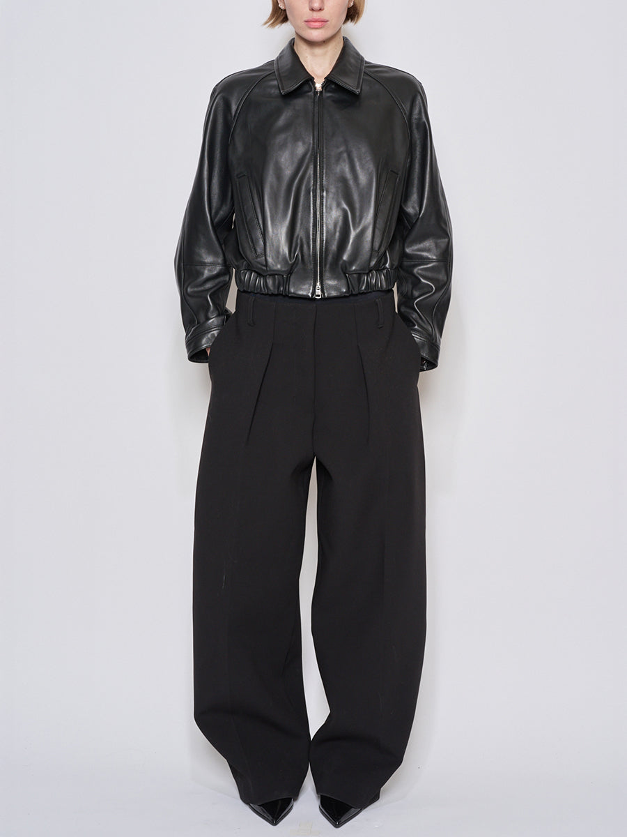 Mimi Leather Jacket in Black