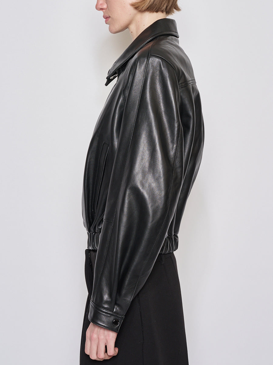 Mimi Leather Jacket in Black