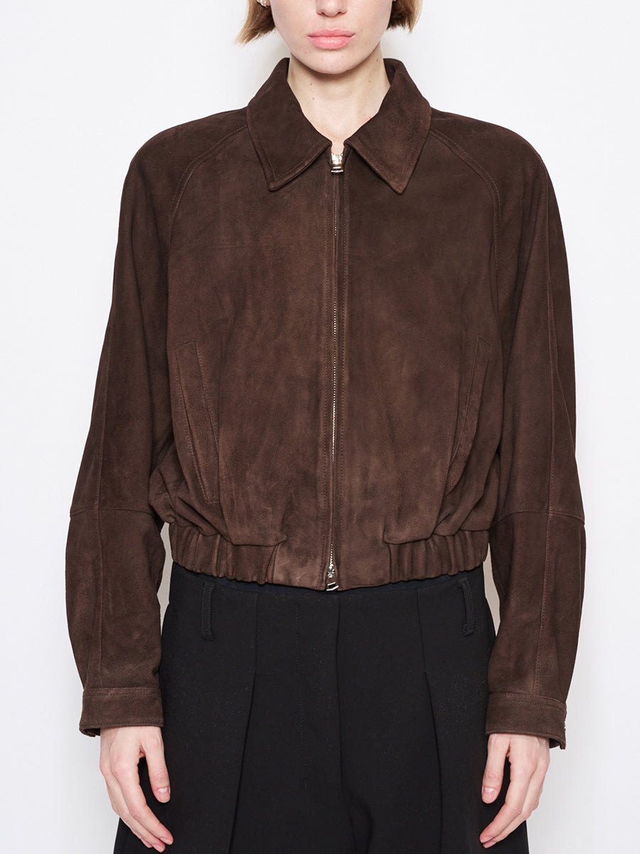 Mimi Suede Jacket in Chocolate